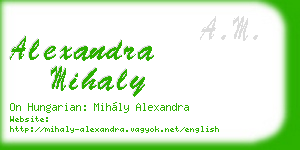 alexandra mihaly business card